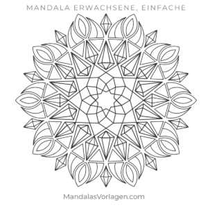 Mandala Happiness einfach & harmonisch – PDF Vorlage zum Ausmalen