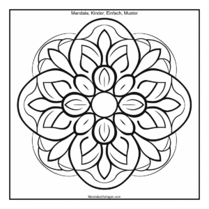 Mandala Runde Blätter – Sanft & Einfach für Kinder