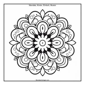 Mandala Tropfenmuster – Kreatives Wasserdesign